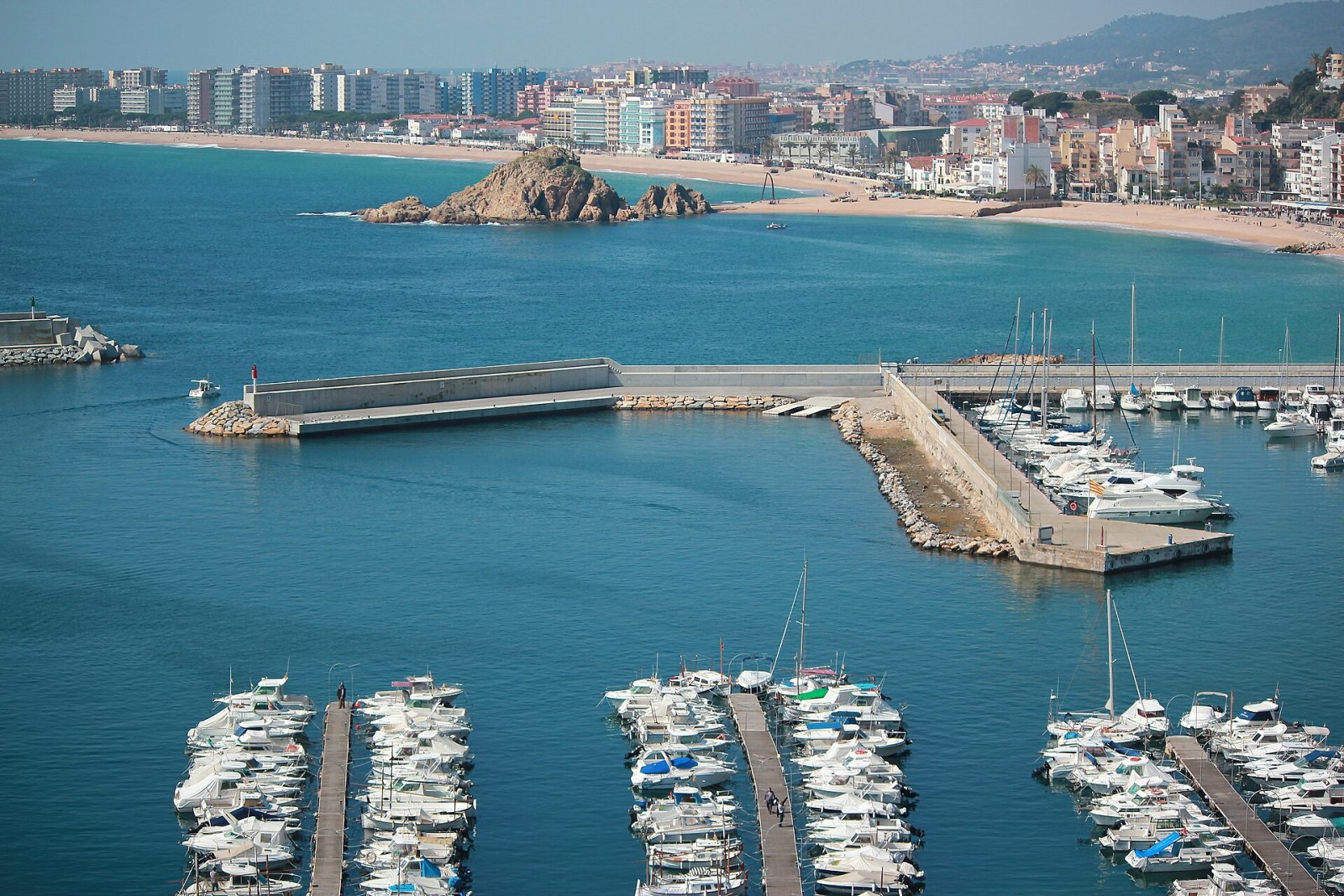 Vista panor&aacute;mica de la costa de Blanes